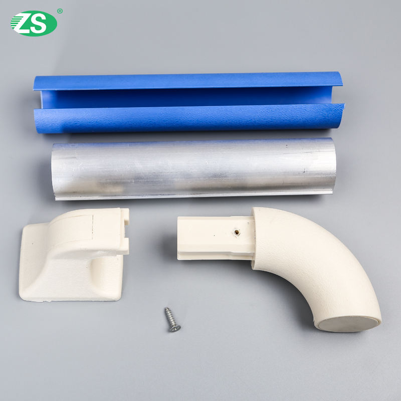 HS-638A Hospital PVC Handrail 38mm Diameter Anti-Collision for Healthcare Facilities